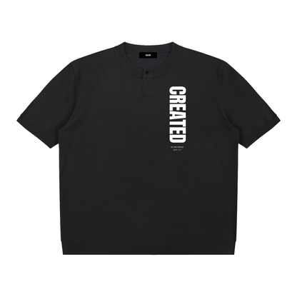 Created in His Image Short Sleeve Henley T-Shirt