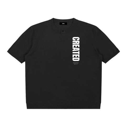 Created in His Image Short Sleeve Henley T-Shirt
