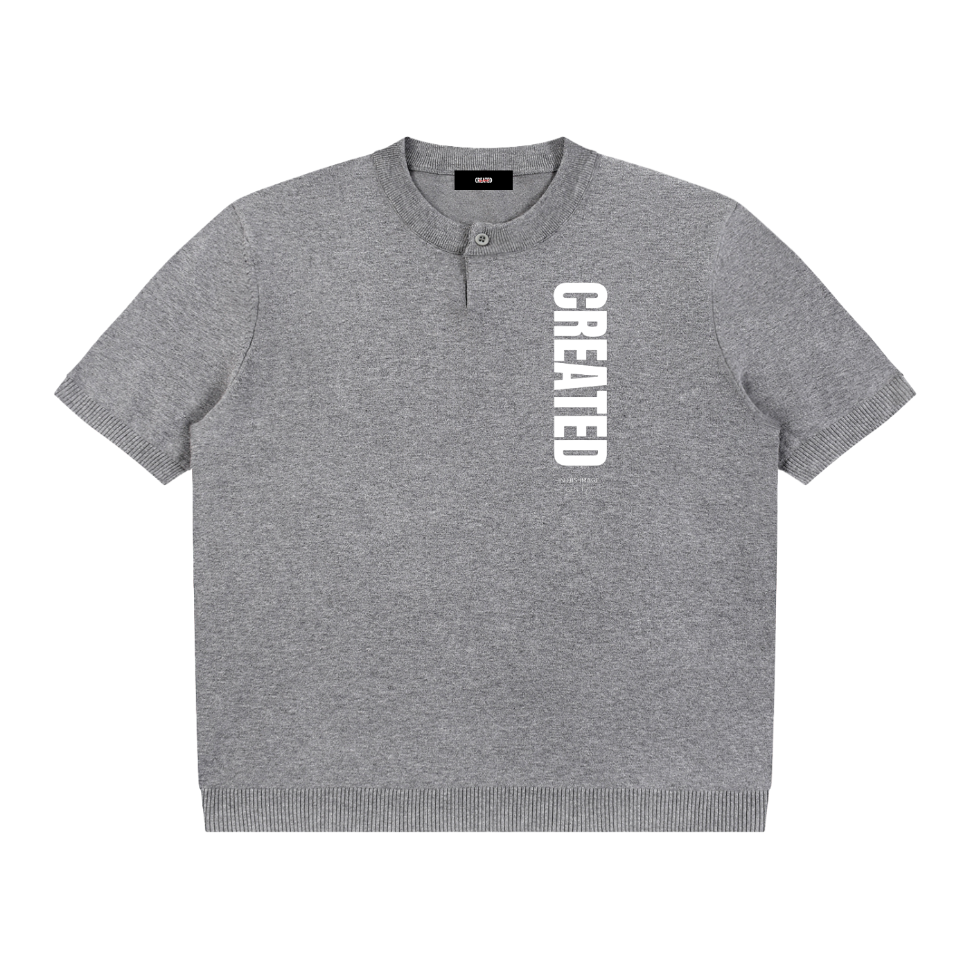 Created in His Image Short Sleeve Henley T-Shirt